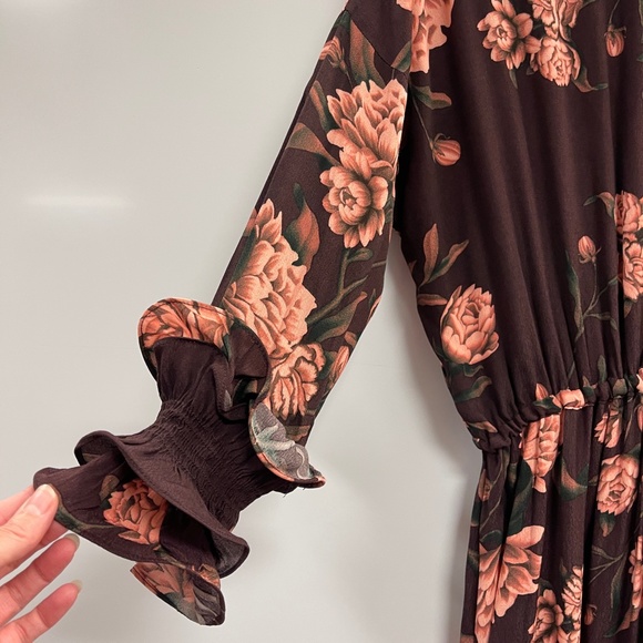 NWT Johanna Ortiz H&M‎ Collaboration Red Carpet floral Dress Sz Small - Picture 12 of 16